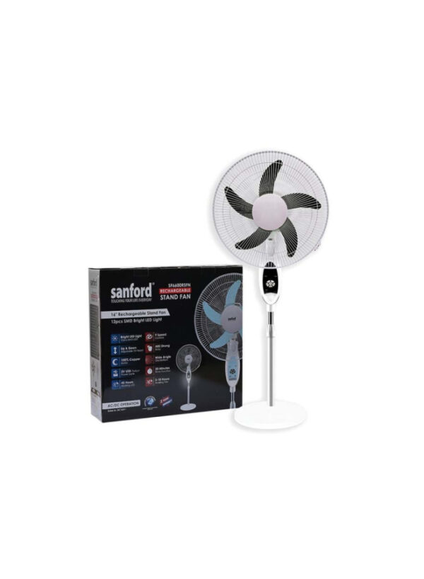Sanford Rechargeable Stand Fan