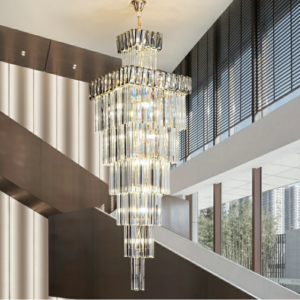 Large Top Long Crystal LED Chandeliers