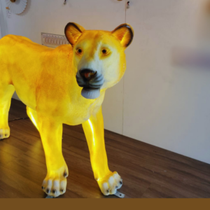 LED 3D Lion Sculpture Motif Lights