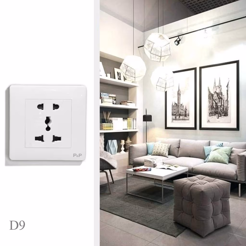 D9 C06 2PIN & 3PIN UNIVERSAL SOCKET