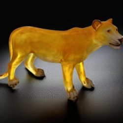 LED 3D Lion Sculpture Motif Lights