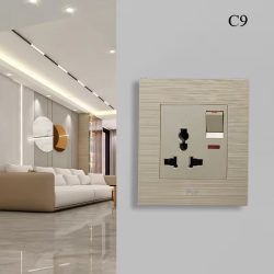 C9-C12 13A SINGLE SWITCH SOCKET WITH NEON