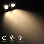 PR-1/(2X10)W Surface Down Spot Light Black