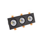 WKS-2007 (3x7W) Conceal Spot Light Black