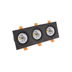 WKS-2007 (3x7W) Conceal Spot Light Black