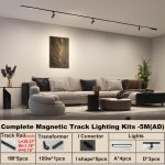 LED Aluminum Universal Magnetic Channel Rail (Surface Type) - Image 7