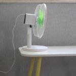 PASHA rechargable table fan white