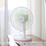 PASHA rechargable table fan white