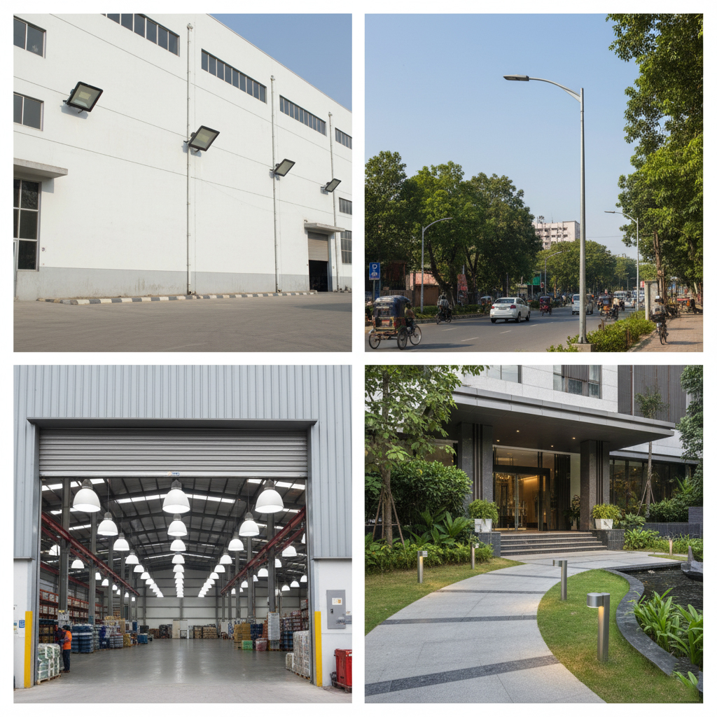Popular Types of Outdoor Commercial LED Lights in Bangladesh