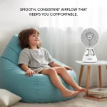 Rechargeable Fan With LED Lights SF6663MFN - Image 3