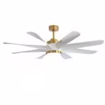 60YY-19740 24W Fan 60 inch Ceiling Fan with LED Light (WH+GD) - Image 5